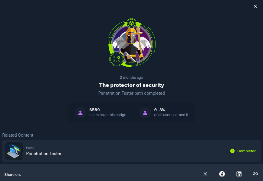 CPTS Module Completion Badge